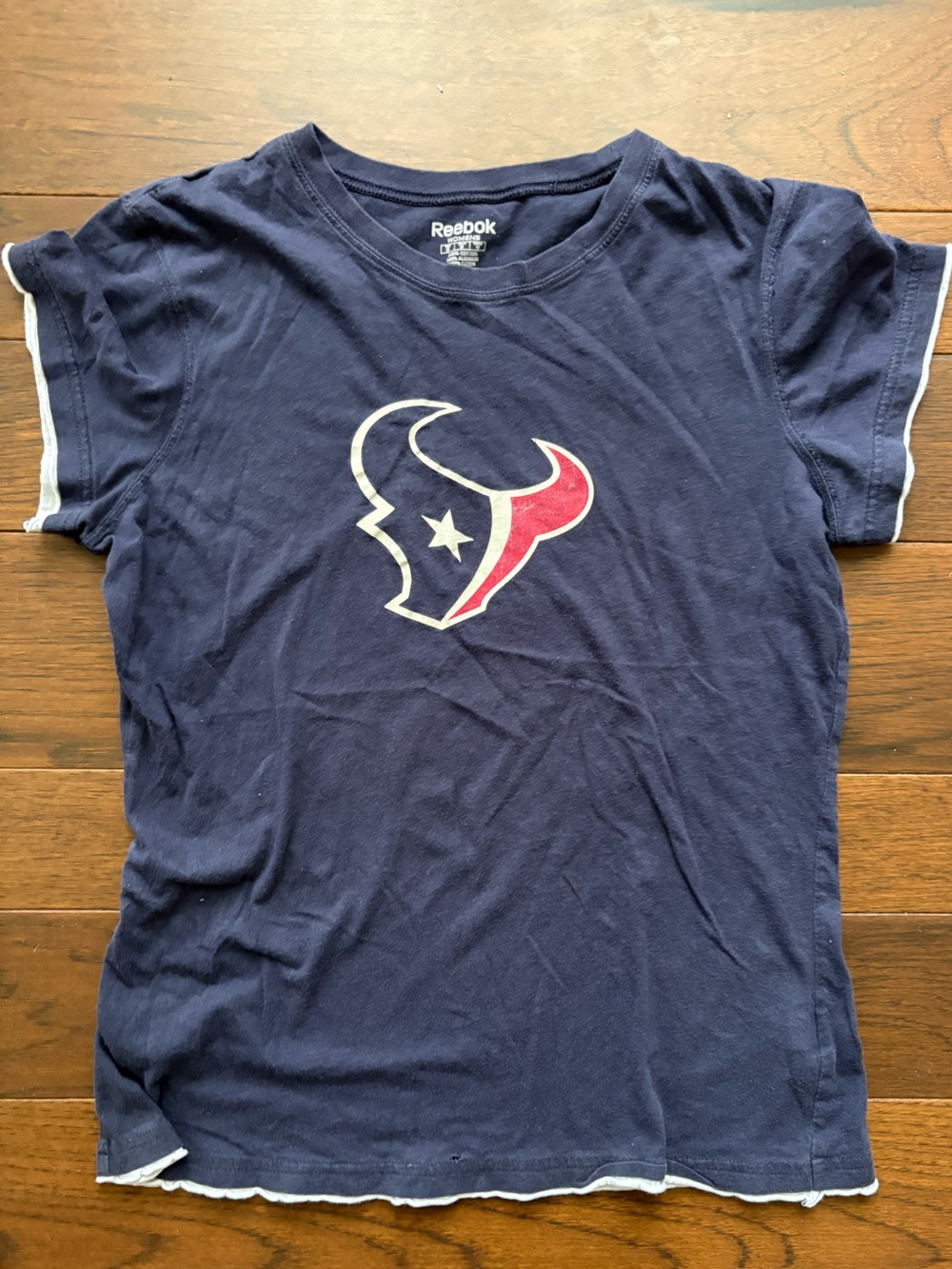 Reebok Navy Texans Vintage Tee